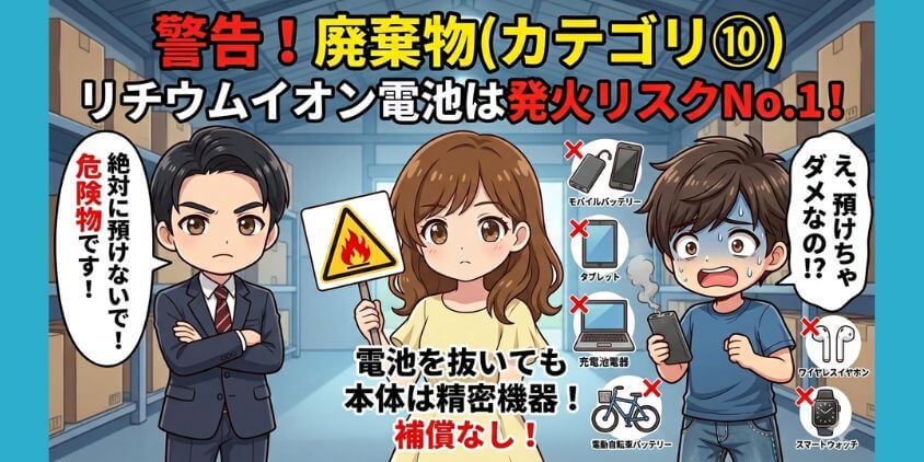 廃棄物とリチウムイオン電池（カテゴリ⑩）