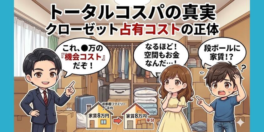 クローゼット占有コストまで含めたトータルコスパの真実