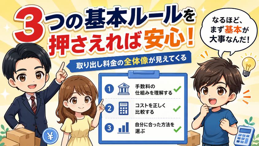 minikuraの取り出し料金「3つの基本ルール」